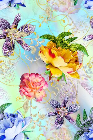 女装印花花型图片