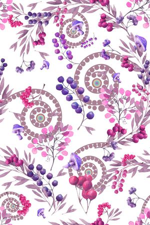 乱花印花花型图片