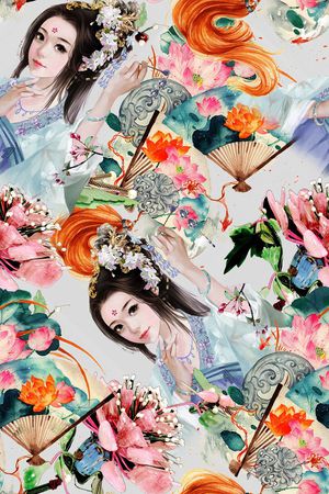 民族风印花花型图片