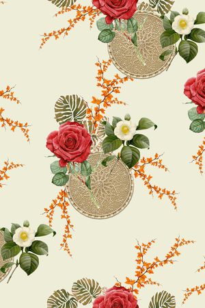 flower印花花型图片