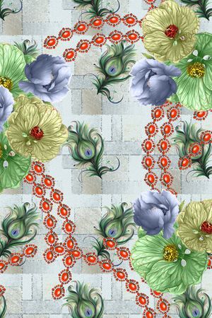 colorfull印花花型图片