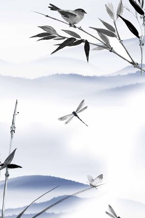 水仙花印花花型图片