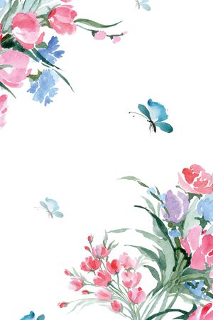 数码花卉类印花花型图片