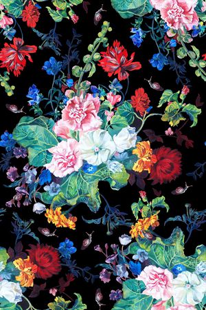 花朵印花花型图片