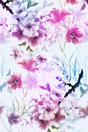 小碎花印花花型图片