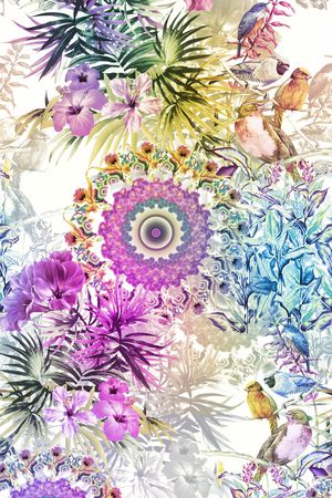 小碎花印花花型图片