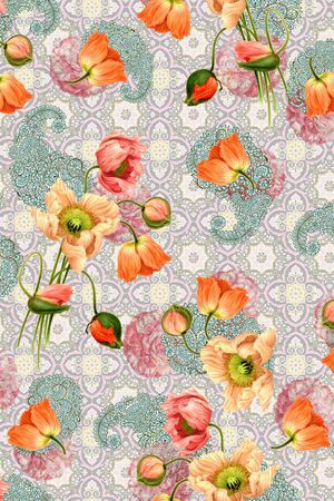 colorfull印花花型图片