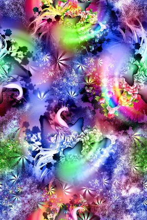 A.I.F时尚雪纺花型印花花型图片