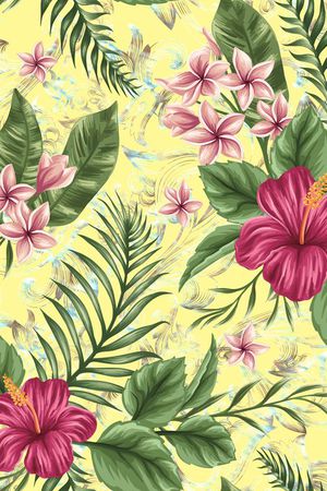 tropical印花花型图片