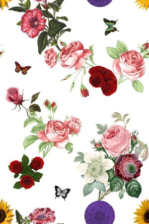 花朵印花花型图片