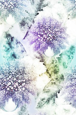 竹叶印花花型图片