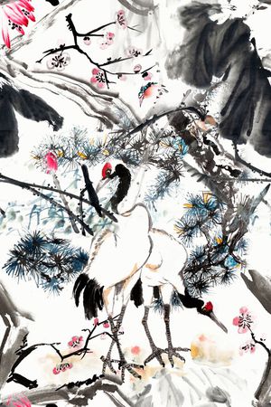 中国风印花花型图片