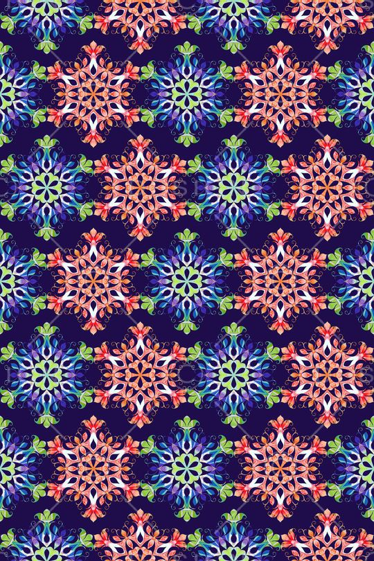 部落图腾印花花型图片