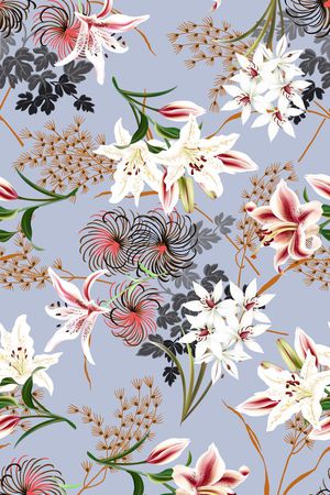 康乃馨印花花型图片