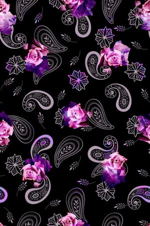花朵印花花型图片