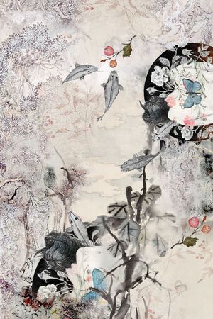 国画印花花型图片