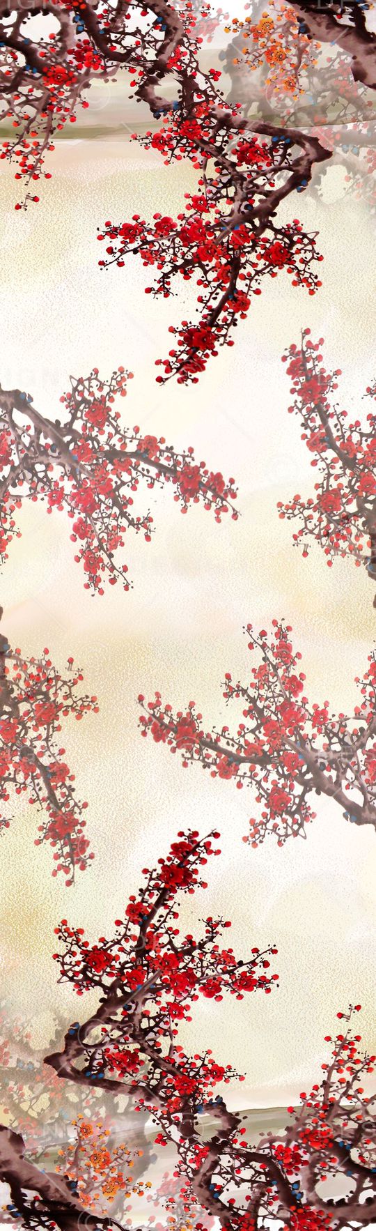 梅花印花花型图片
