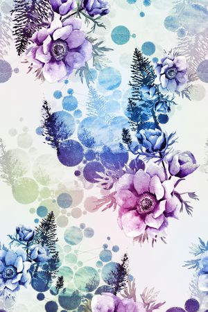 圆点印花花型图片