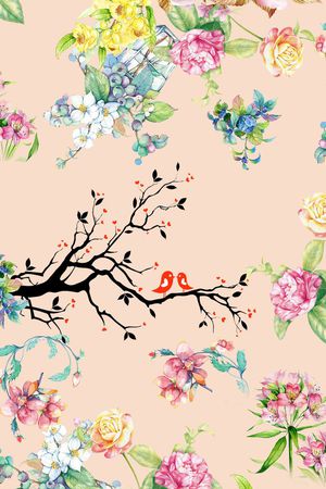树枝印花花型图片