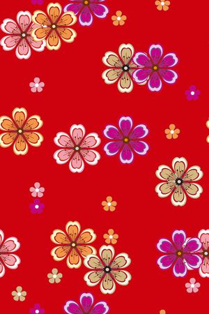 小碎花印花花型图片