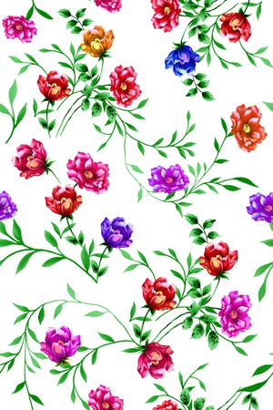 乱花印花花型图片
