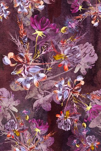 713575-水墨抽象手绘肌理花卉