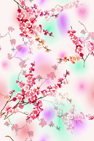 花卉印花花型图片