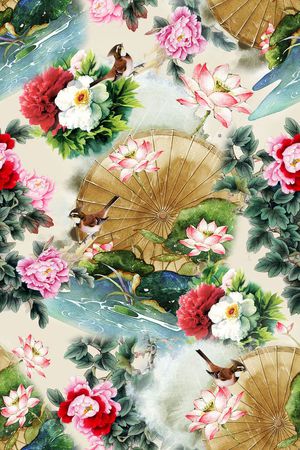 民族风印花花型图片