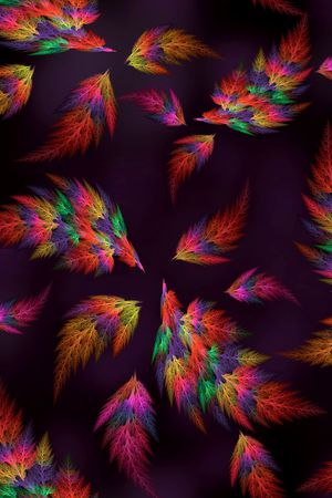 羽毛印花花型图片