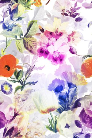 乱花印花花型图片