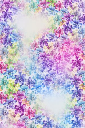 乱花印花花型图片