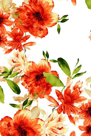 小碎花印花花型图片