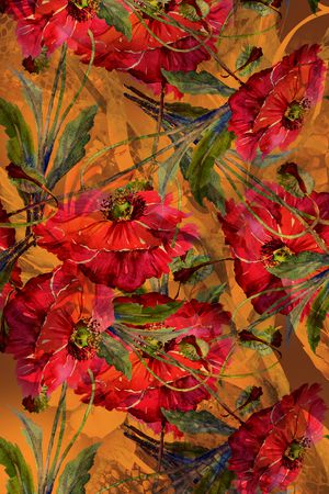 花瓣印花花型图片