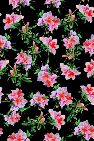 水彩印花花型图片