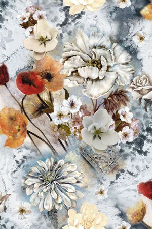 花卉印花花型图片