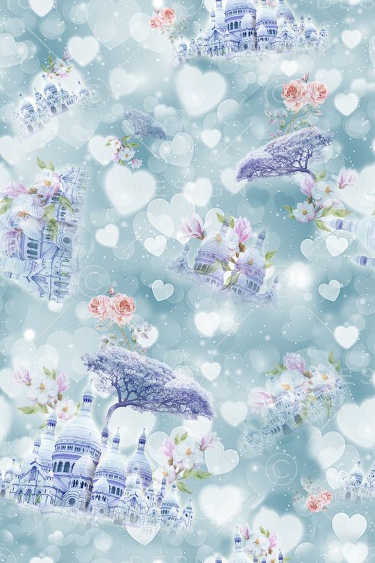 梦幻朦胧印花花型图片