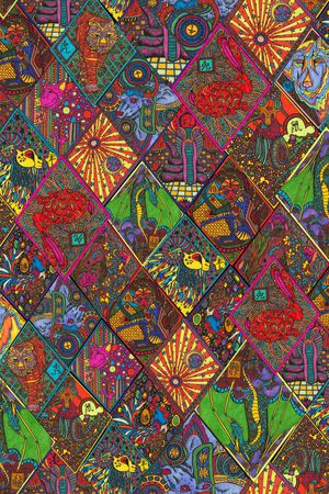 油画印花花型图片