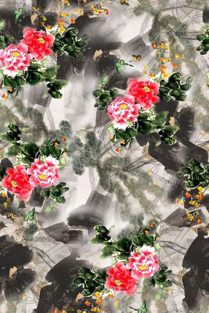 花卉印花花型图片