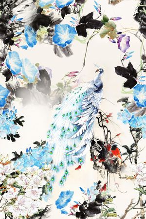 中国风印花花型图片