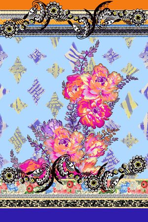 花朵印花花型图片