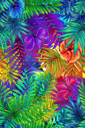 tropical印花花型图片