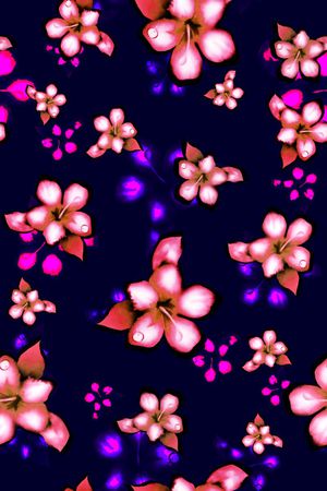 花朵印花花型图片