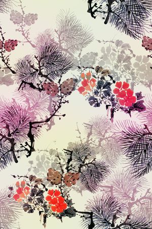 花朵印花花型图片