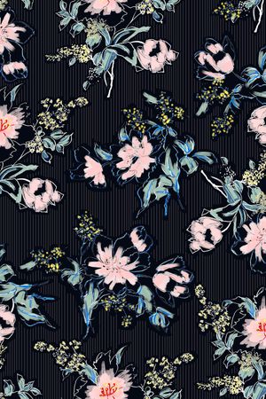 手绘印花花型图片