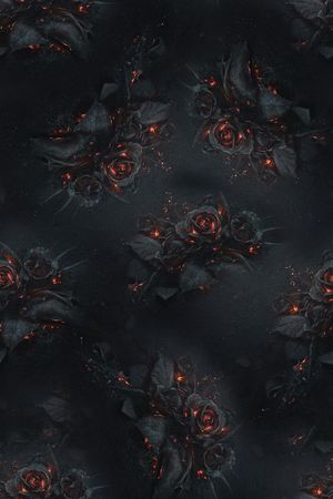 抽象火焰玫瑰花数码印花印花花型图片