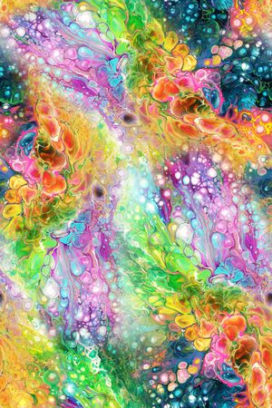 油画肌理印花花型图片