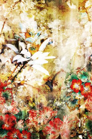 中国风印花花型图片