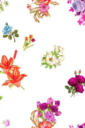 郁金香印花花型图片