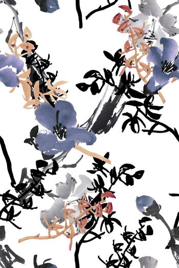 手绘印花花型图片