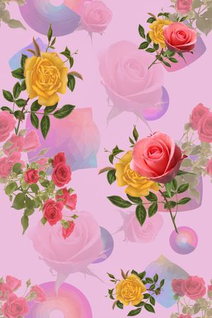 花卉印花花型图片